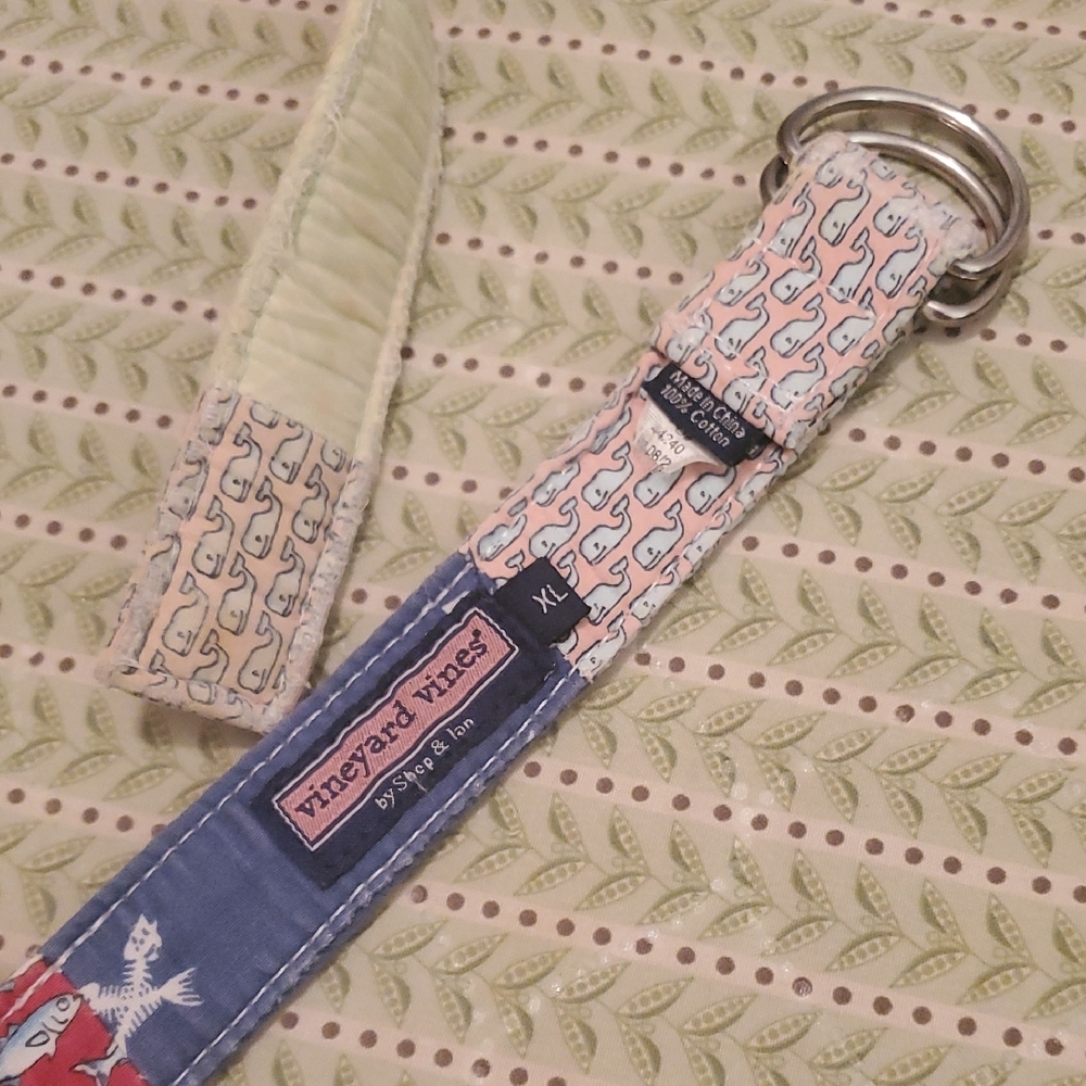 Belt‎ Vineyard Vines Kid - Blue and Cream